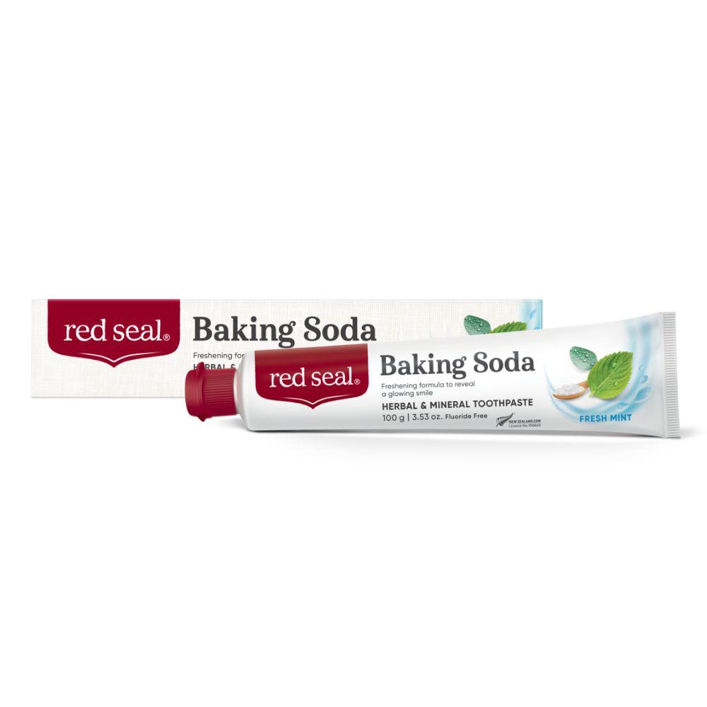 red seal紅印-小蘇打亮白牙膏100g