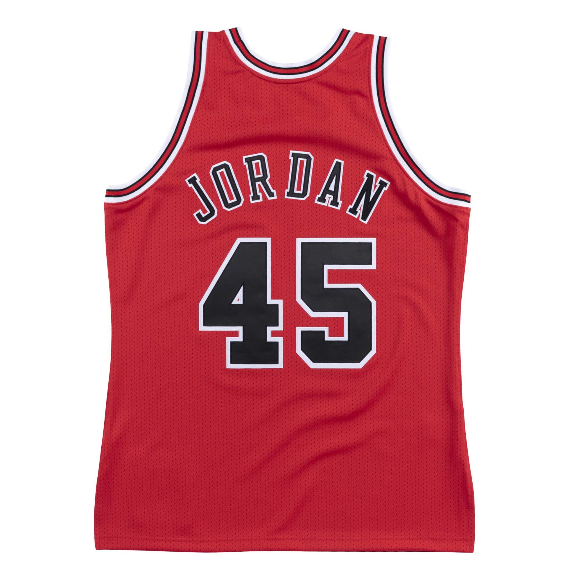 Mitchell & Ness x NBA Chicago Bulls Big Face 5.0 Black & RedBasketball  Jersey