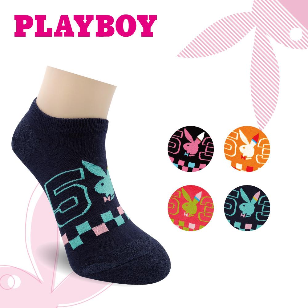 【襪款任選4雙$395 、9雙$750】 PLAYBOY 賽車方程式圈圈紗隱形女襪(BY7415)
