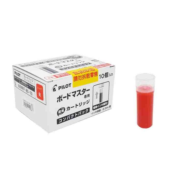 PILOT百樂 WMRF-80 白板筆卡水-紅(10入)