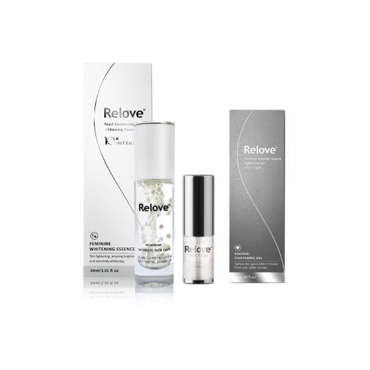 【Relove】私密美白賦活晶球凝露(淨柔白桃)30ml+緊依偎女性護理凝膠6ML
