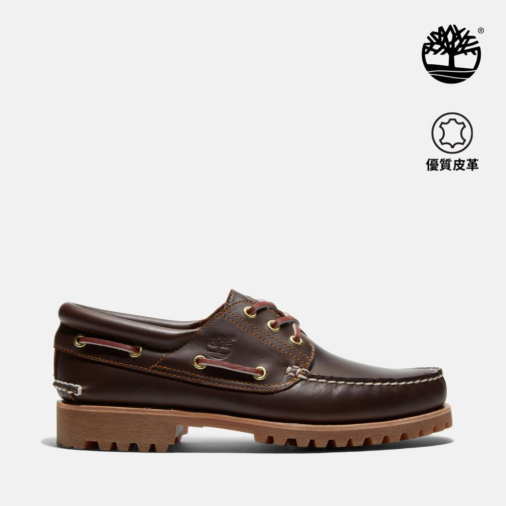 Timberland 男款棕色經典三孔帆船鞋|30003214