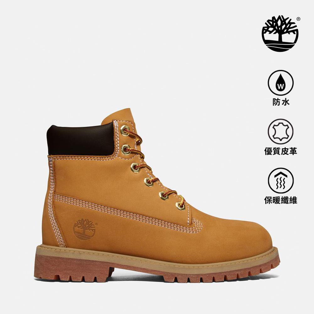 Timberland 童款小麥色Timberland® Premium經典防水6吋靴(9-13Y)|12909713