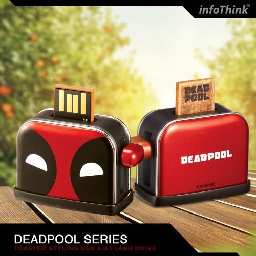 InfoThink 死侍DeadPool系列烤吐司機造型隨身碟 16GB/ 32GB