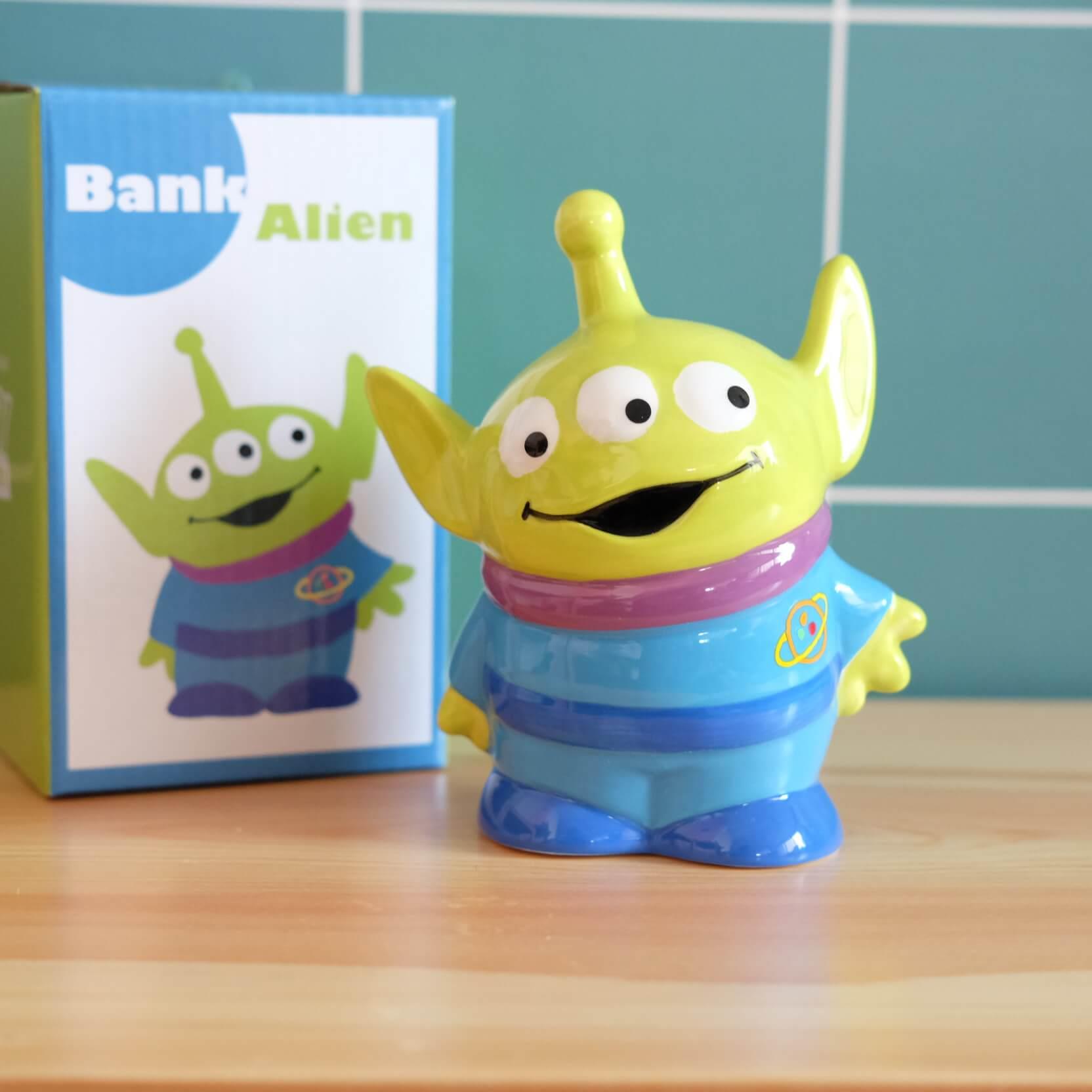 《玩具總動員》🇯🇵日本商品 三眼怪陶瓷存錢筒 toystory alien