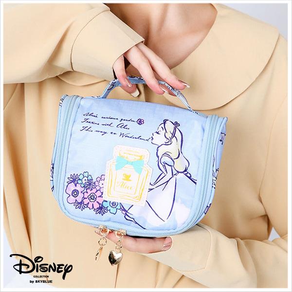 天藍小舖-迪士尼系列愛麗絲點點盥洗化妝收納小包-單1款-$290【A09090372】