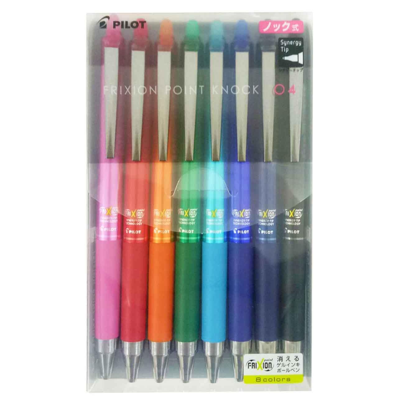 Pilot FriXion Point Knock 04 8 Color Set