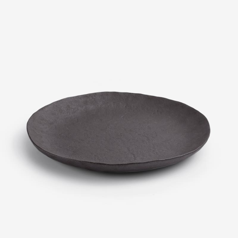 職人 素釉窯燒 26cm 陶瓷圓盤｜暖棕｜單品