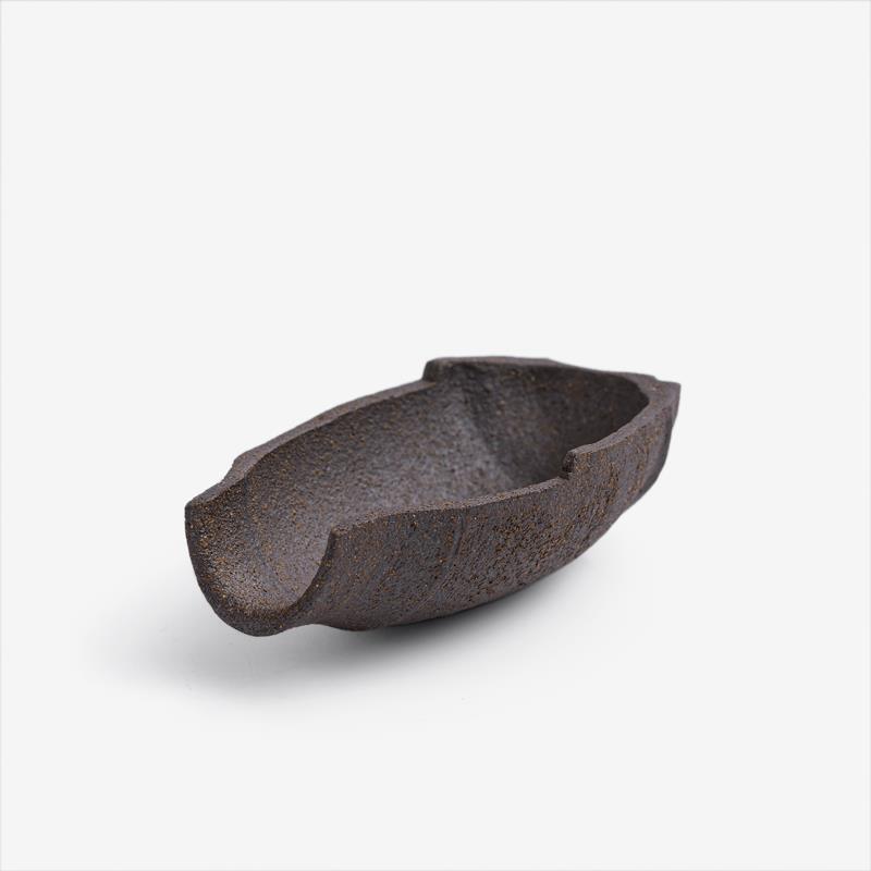 職人 素釉窯燒 9cm 陶瓷造型小碟｜暖棕｜單品
