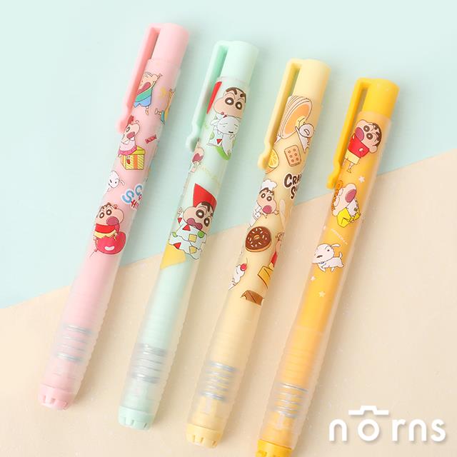 蠟筆小新自動橡皮擦筆-Norns  Crayon Shinchan 正版授權文具 按壓式細字筆型橡皮擦