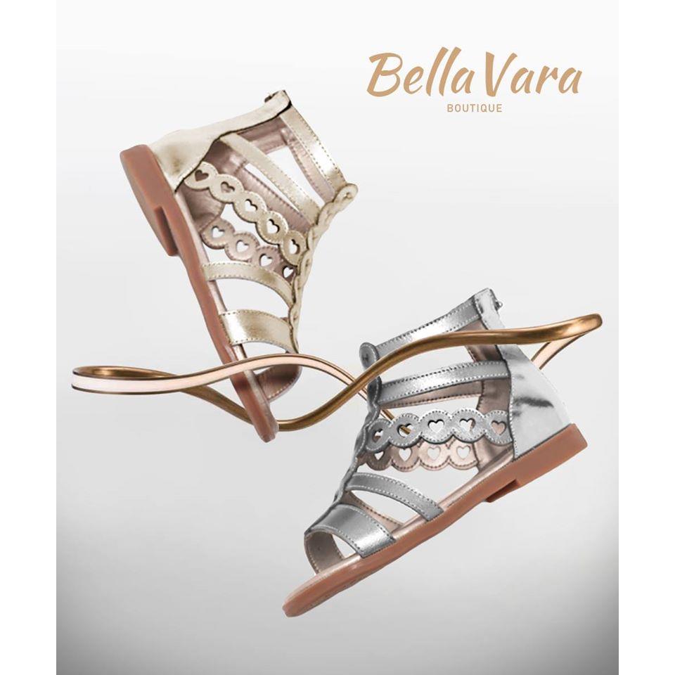 BellaVara 百搭羅馬公主涼鞋-銀色