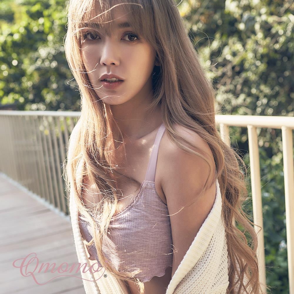 睡眠內衣【晚安推推・啵啵BOBO】莫代爾雙C魔力羅紋捲邊成套睡衣(羅蘭粉紫)