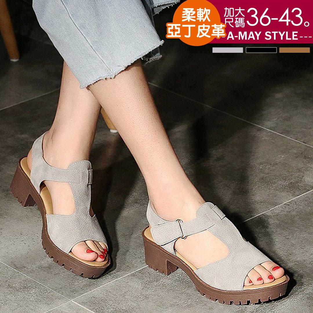 特價99元UP。現貨-極簡設計感中跟涼鞋(36-43加大碼)【XDUMYA12-162】＊特價商品恕不退換
