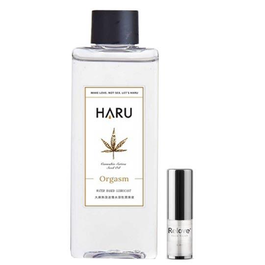 Relove緊依偎女性護理凝膠6ML+【HARU】Orgasm大麻熱浪迷情水溶性潤滑液150ML