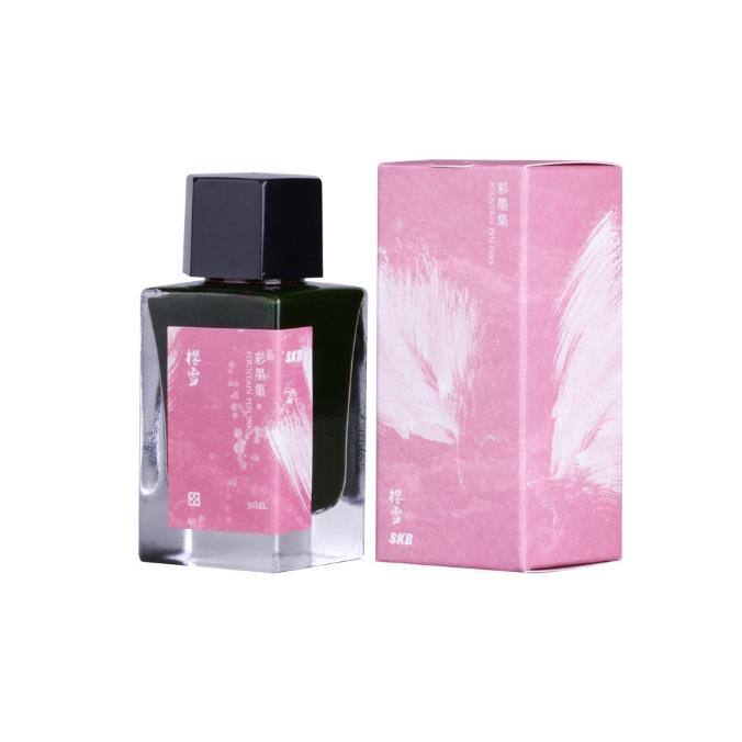 SKB INK220 彩墨集鋼筆墨水30ml-櫻雪