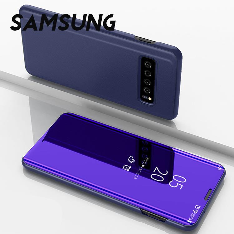 Samsung S21/S21 Plus/S21 Ultra/S20 FE/S20/Note20/A21s/A71 5G/A51 5G系列 智能曲面流光電鍍翻蓋皮套手機殼(七色)【RCSAM158】