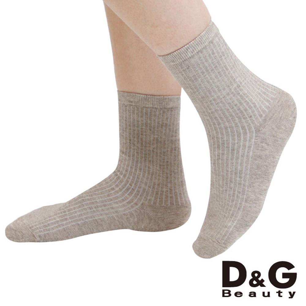 【D&G BEAUTY】直條暗紋3/4女襪-D385