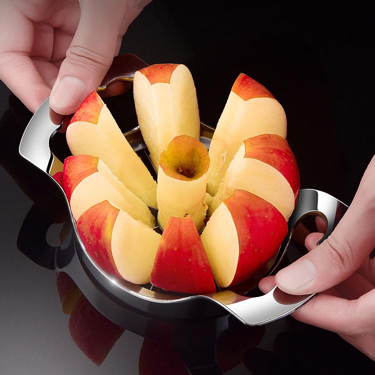 鋅合金蘋果切片器 一刀秒速切好8塊 切水果器 蘋果切割器 水果切塊 切果器 切蘋果 去核器【BE0225】《約翰家庭百貨