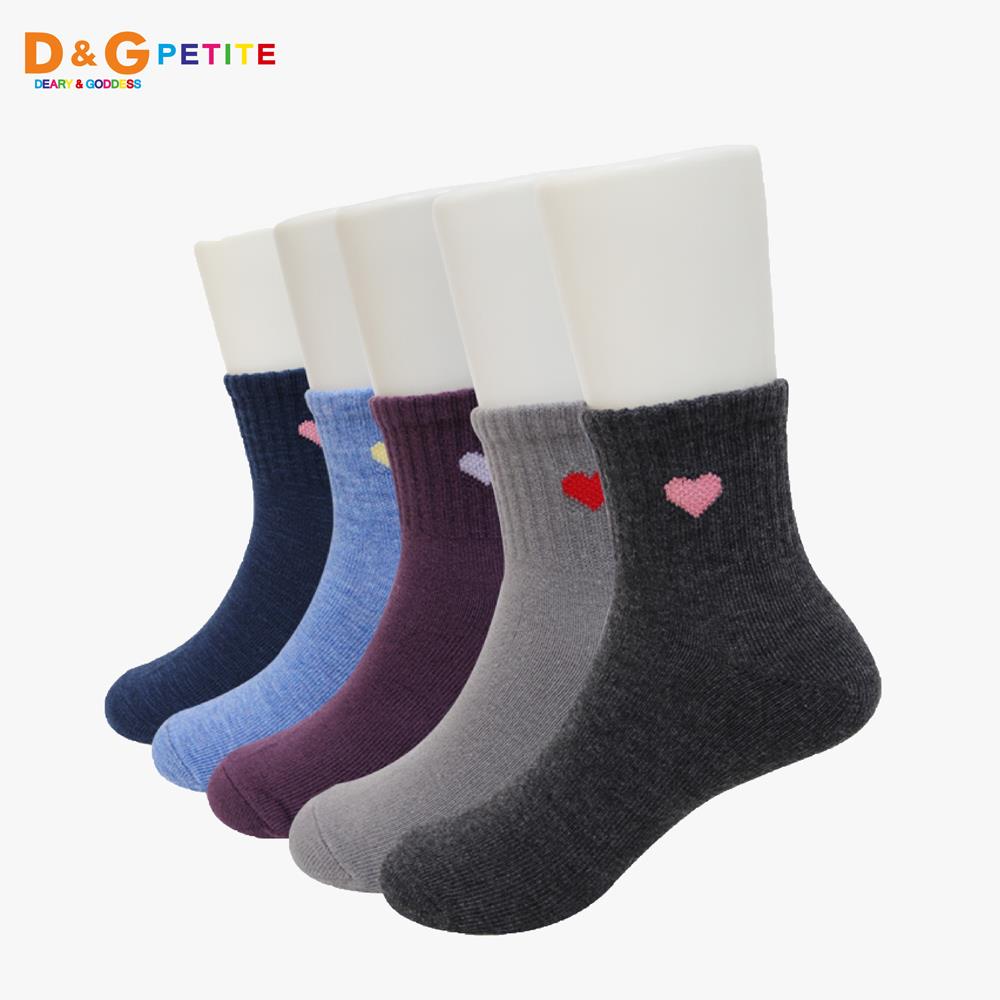 【D&G KIDS】愛心1/2童襪(17-21CM)D434