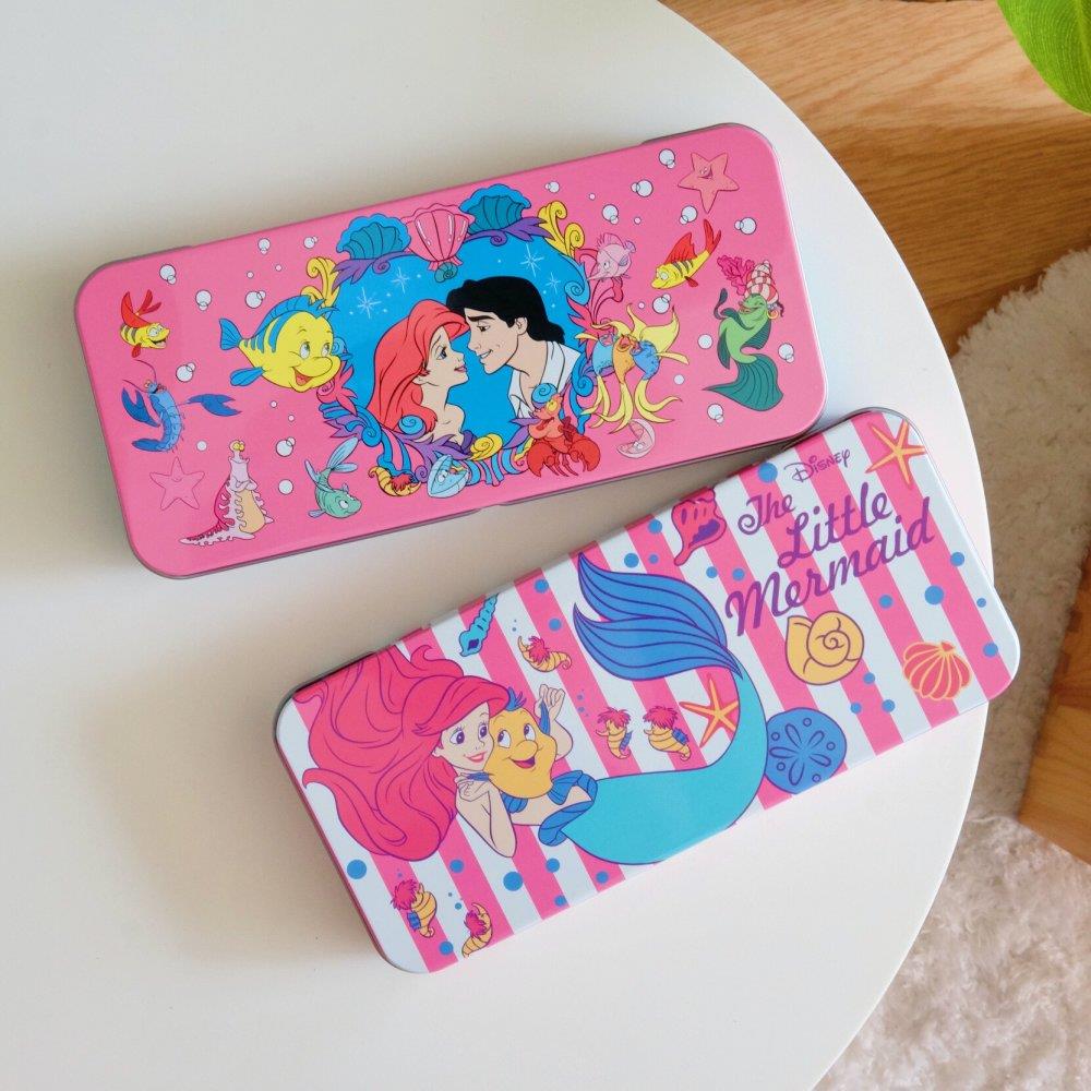 《迪士尼Disney》🇯🇵日本商品 小美人魚鐵質收納盒 筆盒 飾品盒 收據收納 The Little Mermaid