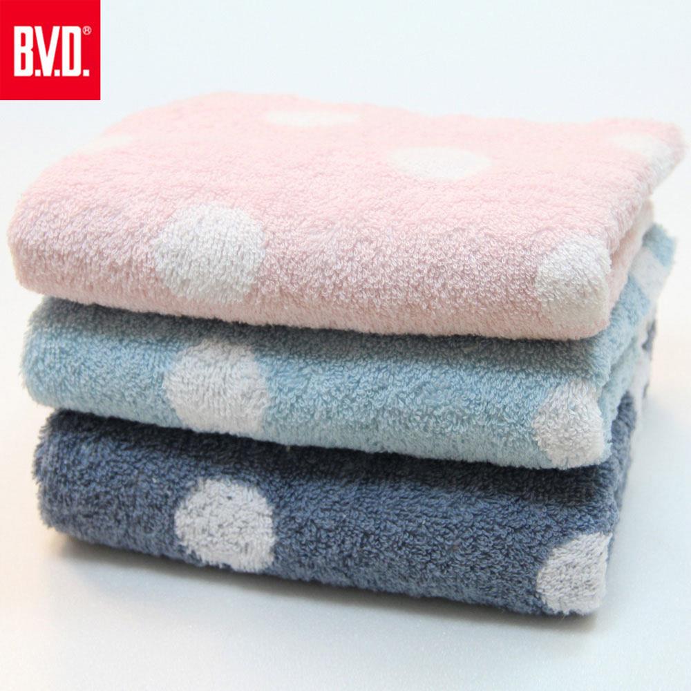 【BVD】圓點毛巾-B05004