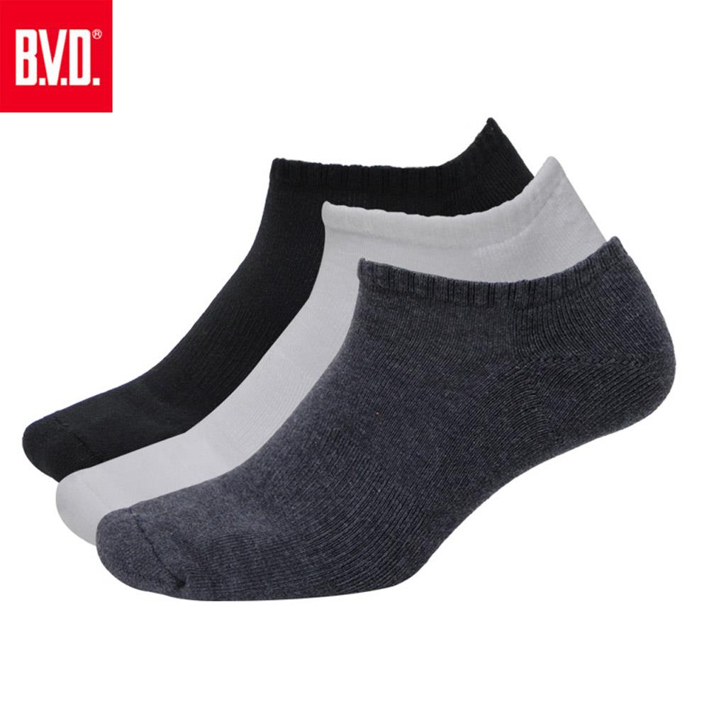 【BVD】男毛巾底船型襪-B293