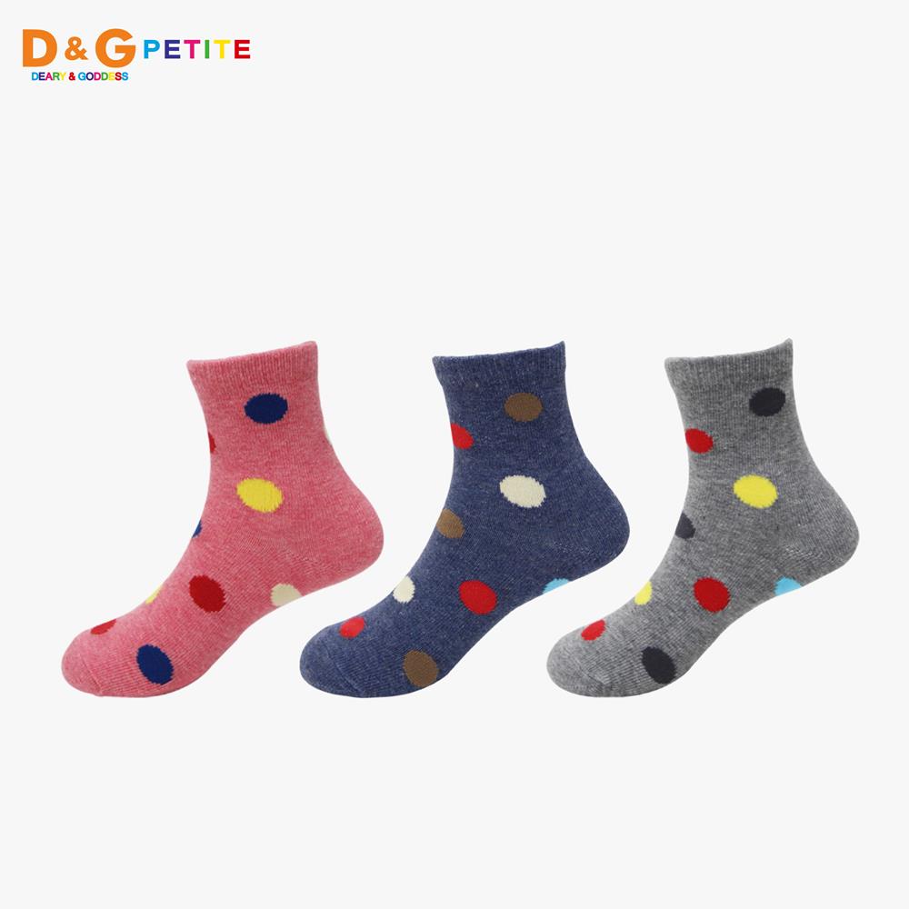 【D&G KIDS】圓點3/4童襪-D386.D387