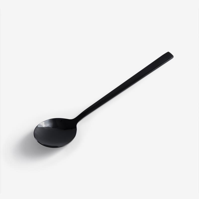 WAGA 韓式簡約 21cm 不銹鋼匙湯匙︱耀黑︱單品