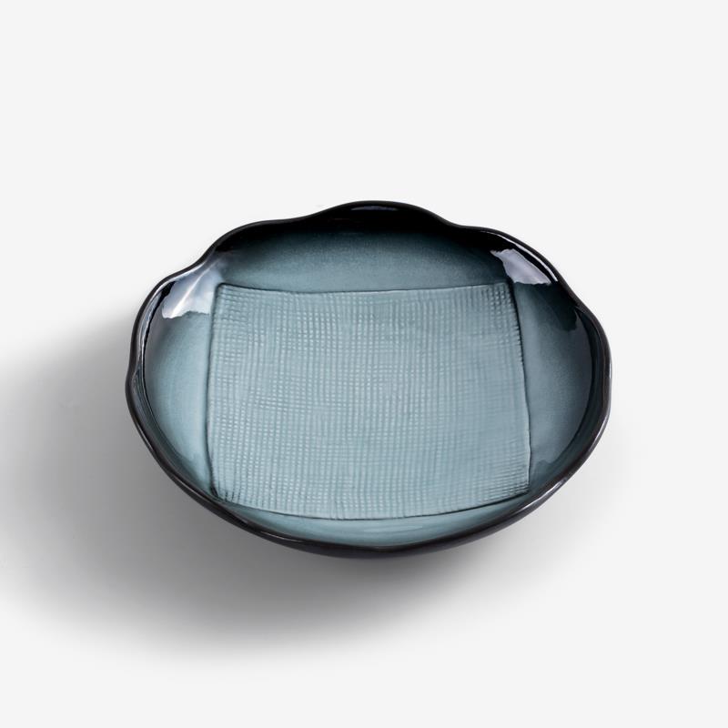 WAGA 松綠海潮  20cm 紋飾陶瓷盤︱單品