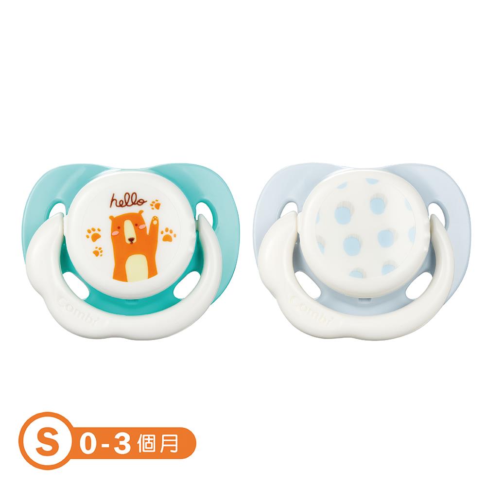 Smile 極淨日用安撫奶嘴二入組S – 18320甜藍熊+圓點藍