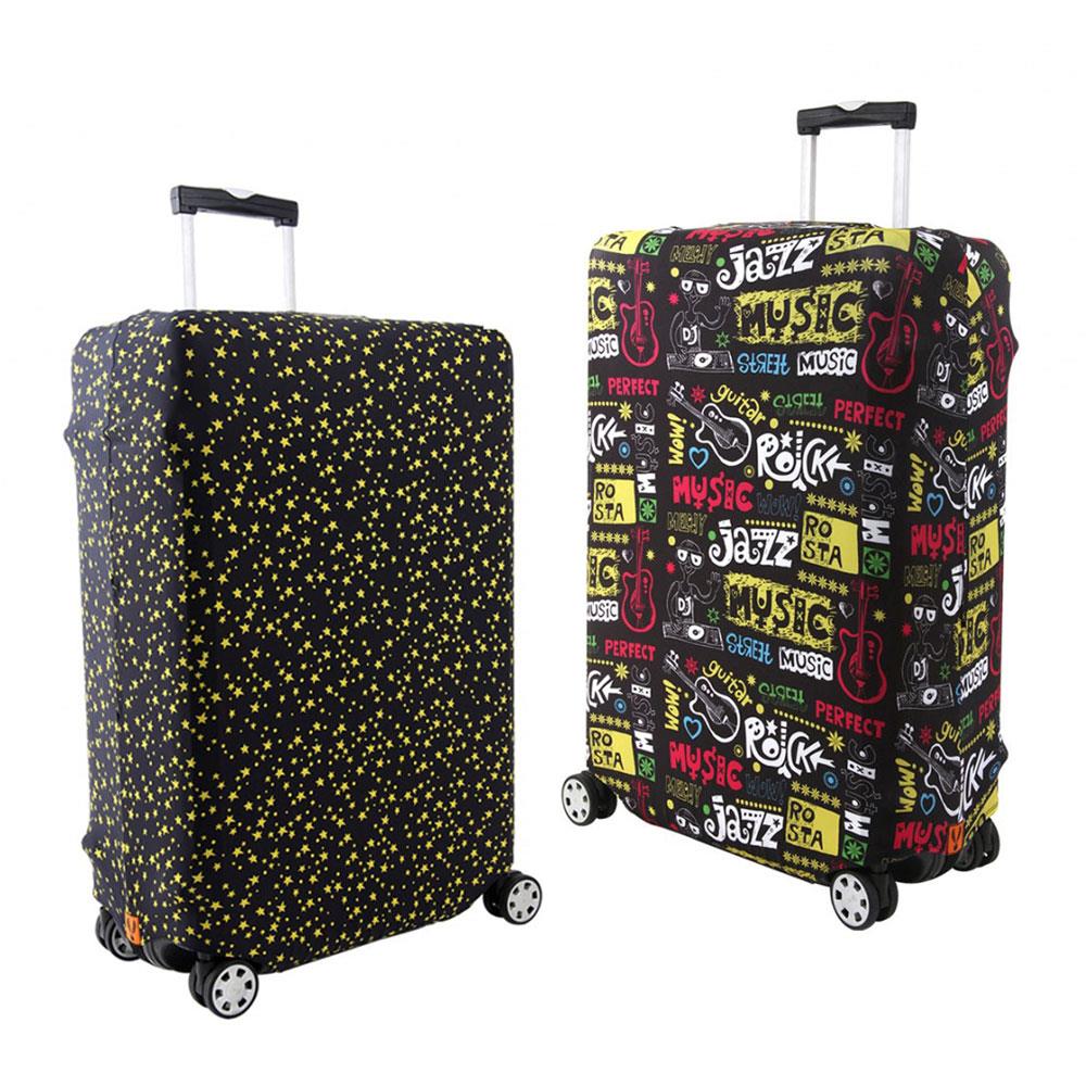 《GOLD LIFE 》設計師行李箱套兩件組-星光燦爛(M)+音樂搖滾(L)(6718923)