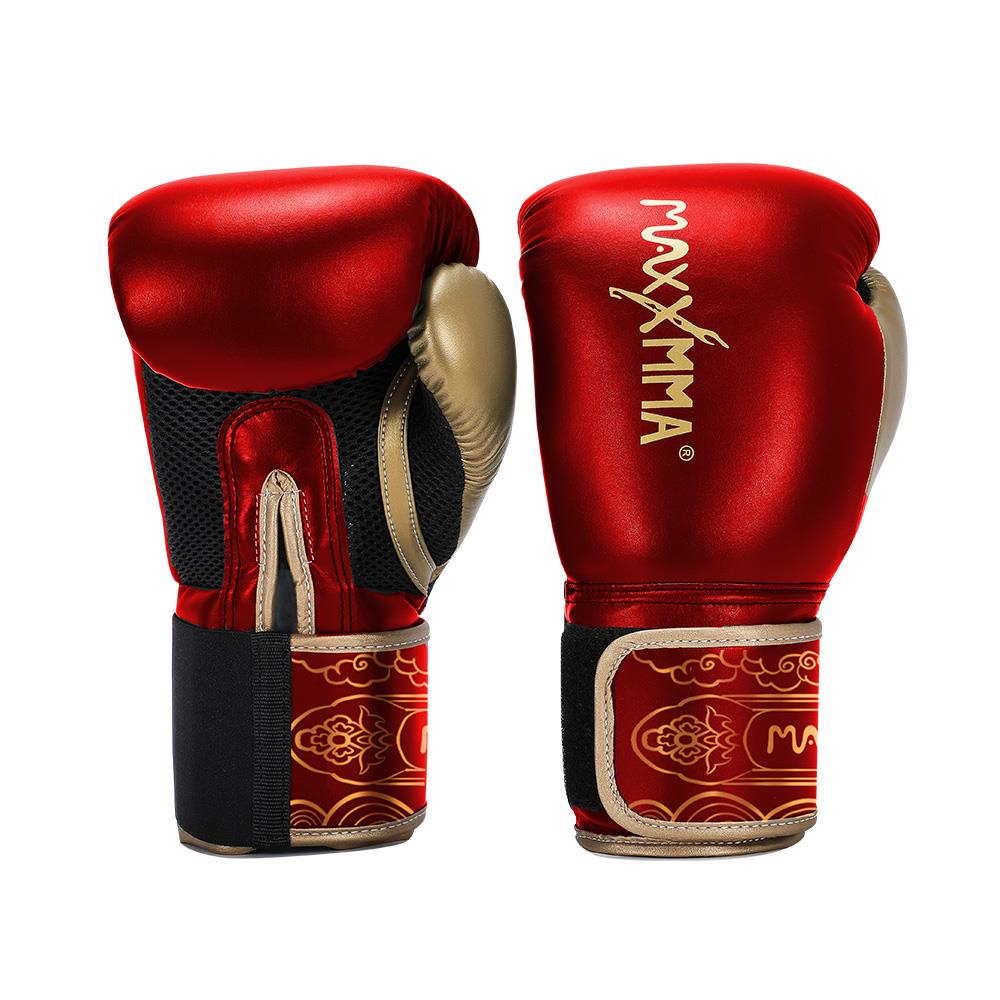 MaxxMMA  拳擊手套經典款-亮紅-散打/搏擊/MMA/格鬥/拳擊