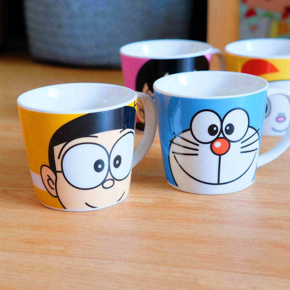 《哆啦A夢》🇯🇵日本商品 角色大臉馬克杯 咖啡杯 大雄 胖虎 DORAEMON 日本製