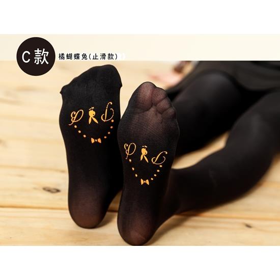 PLAYBOY天鵝絨霓彩止滑絲襪-亮橘(BC7514)