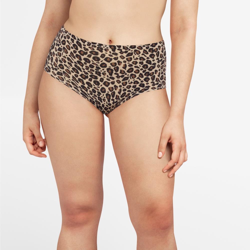 【Chantelle Lab】無痕高腰內褲>豹紋(11D70_0OZ)【Soft Stretch】