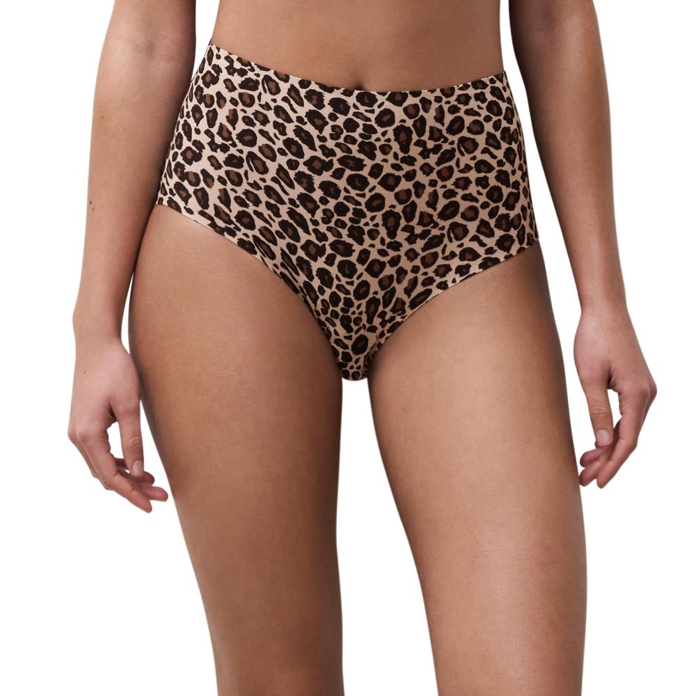 【Chantelle Lab】透氣涼感無痕高腰內褲>豹紋(11D70_0OZ)【Soft Stretch】