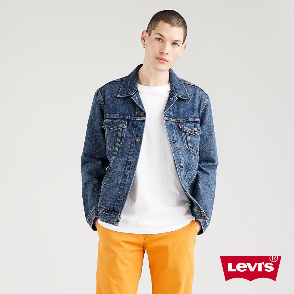 Levis 男款 牛仔外套 / Type3經典修身版型 / 精緻深藍洗舊 熱賣單品