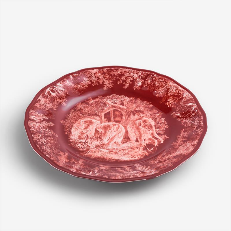 緋紅盛宴 28cm 合成樹脂餐盤│群象│單品