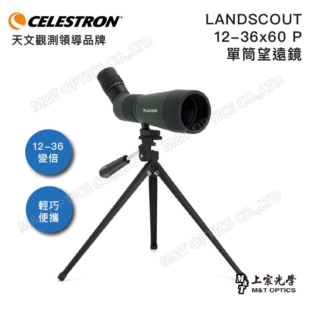 CELESTRON LANDSCOUT 12-36x60 P 單筒望遠鏡-含原廠手機支架（上宸光學