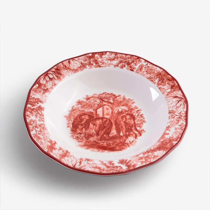 緋紅盛宴 23cm 合成樹脂湯盤│群象│單品