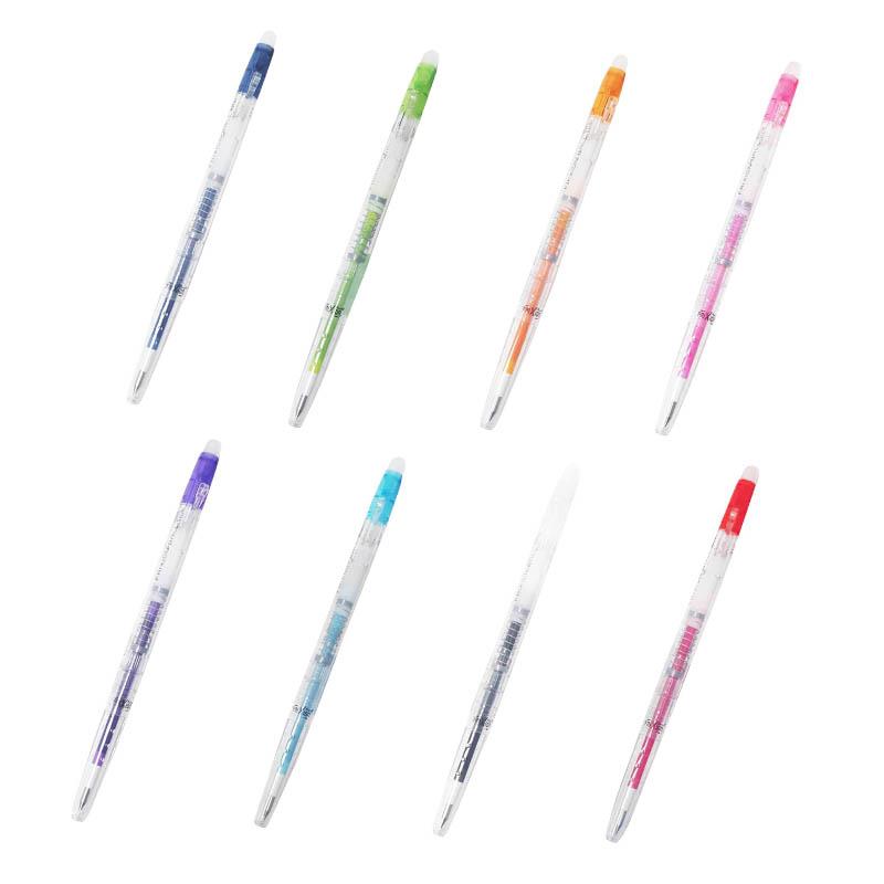 百樂 LFBS-18UF  透明桿魔擦筆摩樂筆0.38mm- 淺藍/紫/粉紅/桔/淺綠/深藍/紅/黑