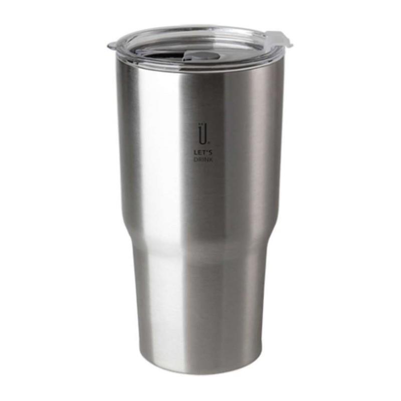 UdiLife 樂司夠飲真空不鏽鋼杯/850ml-沁銀(K0227)冰霸杯/不鏽鋼瓶/不鏽鋼杯/不鏽鋼隨身杯/保冰杯/保溫杯/保溫瓶/保冰瓶