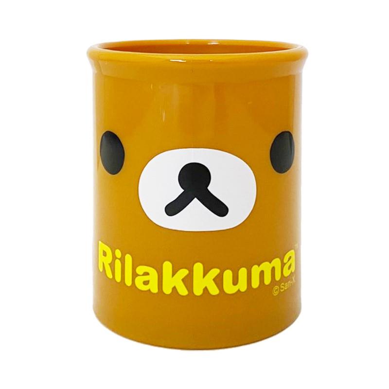 拉拉熊 圓筒水杯-大臉咖啡色(小杯子/漱口杯/小茶杯/小水杯)