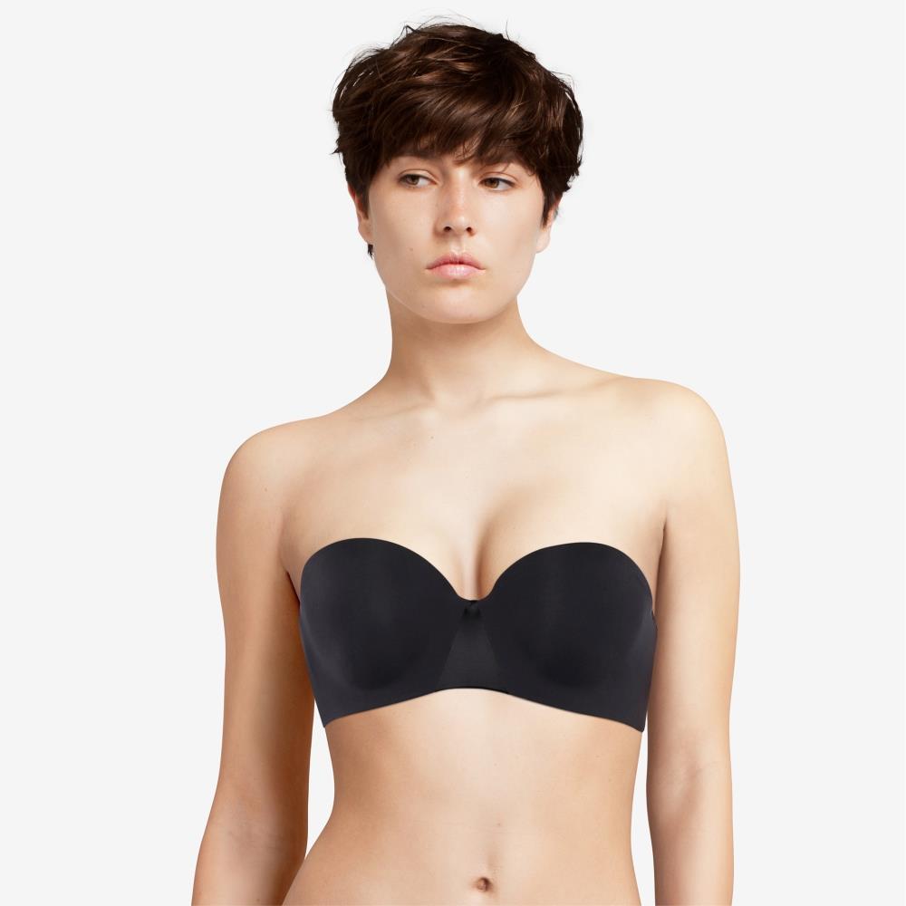 【Chantelle】可卸式無肩帶T-Shirt Bra內衣>BCD>黑色(15G50_011)【Essential】