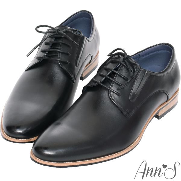 🍎任一雙現折$618🍎Ann’S男士全真皮素面基本款德彼樂福鞋-黑