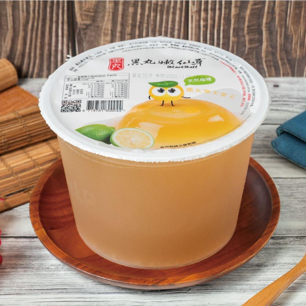 【黑丸嫩仙草】檸檬寒天愛玉凍2kg±1.5%/桶*6/箱