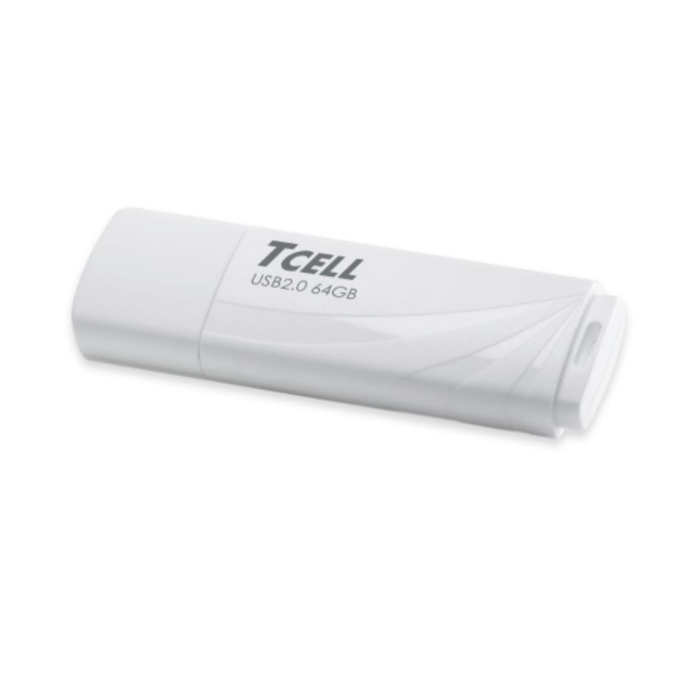 TCELL冠元-USB2.0 64GB無印風隨身碟(簡約白)