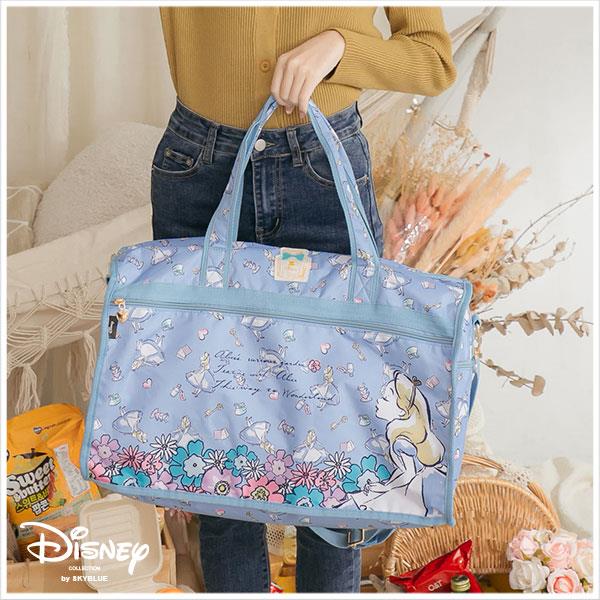 天藍小舖-迪士尼系列愛麗絲點點款大款尼龍旅行袋-單1款-$590【A03031653】