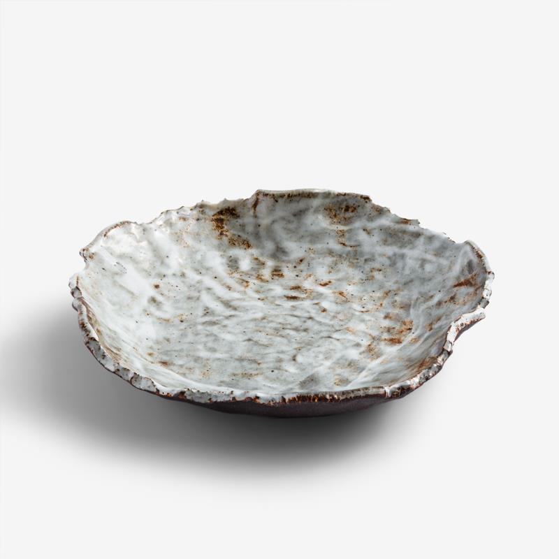 職人 手捻原生 22cm 異邊陶瓷盤︱咖啡︱單品