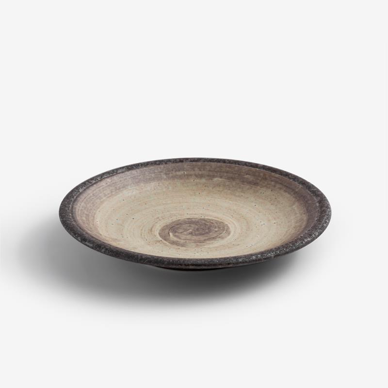 WAGA 拿鐵漩渦 20cm 陶瓷淺圓盤︱單品